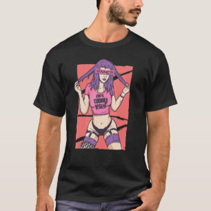 Camiseta Caçadores Não Hoje Jesus Garota Gótica Satanás
