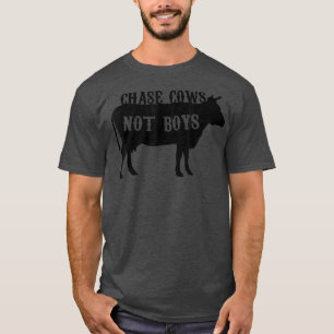 Camiseta caçam vacas que garotos adoram fazendeiro de vaca
