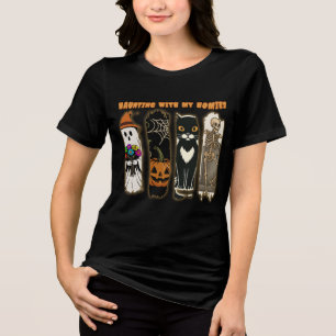 Camiseta Caçando com Meus Amigos Personagens Engraçados de