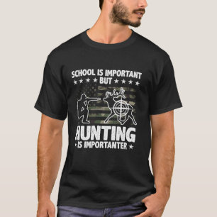 Camiseta Caçando Deer Buck Caçando um caçador Patriótico Lo