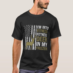 Camiseta Caçando, estou na Malhação de cervo na minha gelei