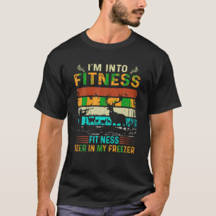 Camiseta Caçando lá estou na Malhação Deer Freezer Engraçad