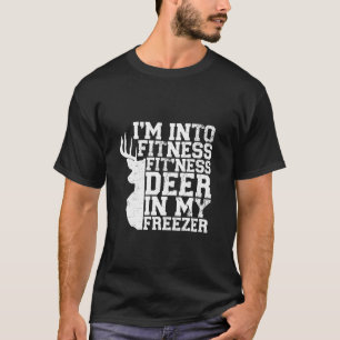 Camiseta Caçando, sou Malhação Ajustado Deer em Meu Freez