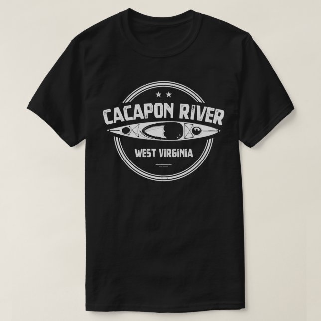 Camiseta Cacapon River West Virginia (Frente do Design)