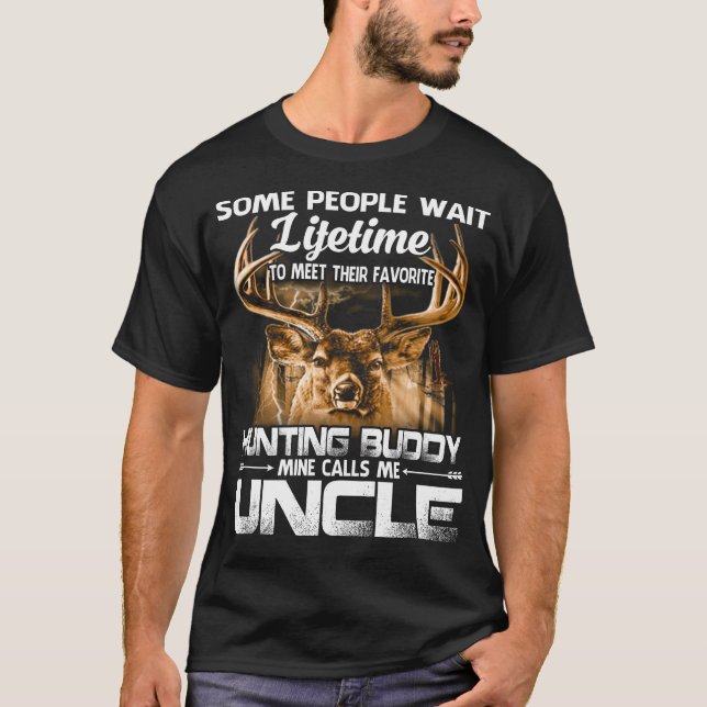 Camiseta Caçar Buddy Mine Me Chama de Tio (Frente)
