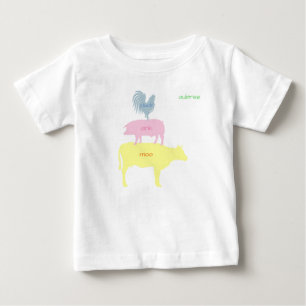 Camiseta cacareja, grunhe, muge Personalizável