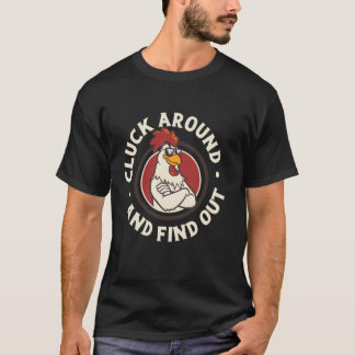 Camiseta Cacareje Por Aí E Descubra Galinha Engraçada Galo 