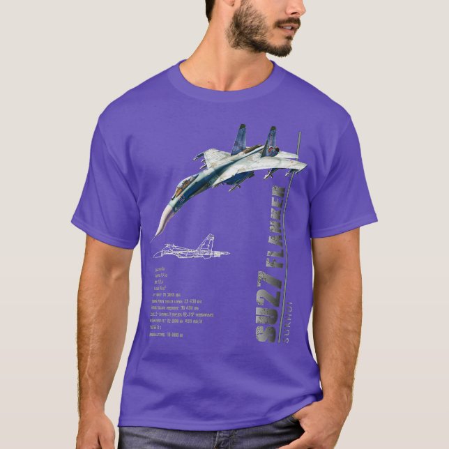 Camiseta Caças SU27 FlankerSpec (Frente)