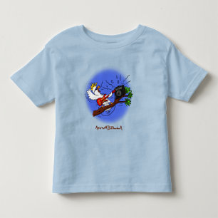 Camiseta Cacatua engraçado tocando guitarra de rock desenho