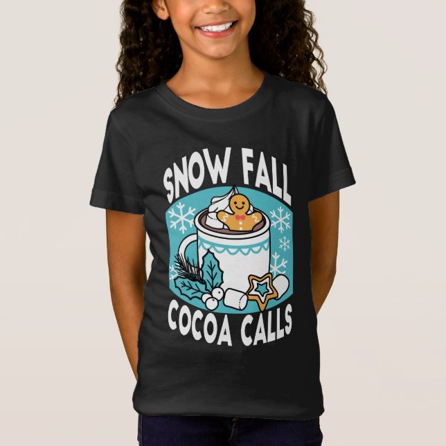 Camiseta Cacau quente e berço de inverno - Chamadas de Caca (Frente)