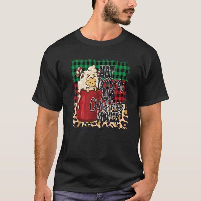 Camiseta Cacau Quente Engraçado E Filmes De Natal Xadrez Bu (Frente)