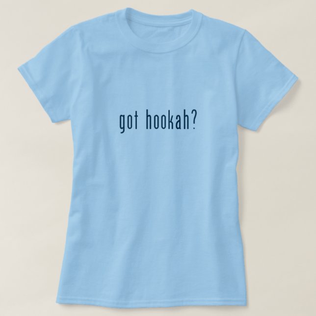 Camiseta cachimbo de água obtido (Frente do Design)