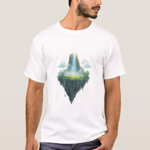 Camiseta Cachoeira da Ilha Flutuante – Paisagem Surreal do