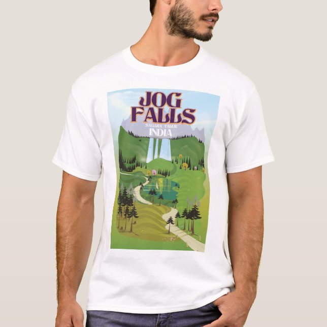 Camiseta Cachoeira Jog,Cachoeira Jog,taluk de Sagara de Kar (Frente)