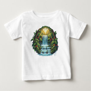 Camiseta Cachoeira na Floresta Verde Exuberante – Cinematog