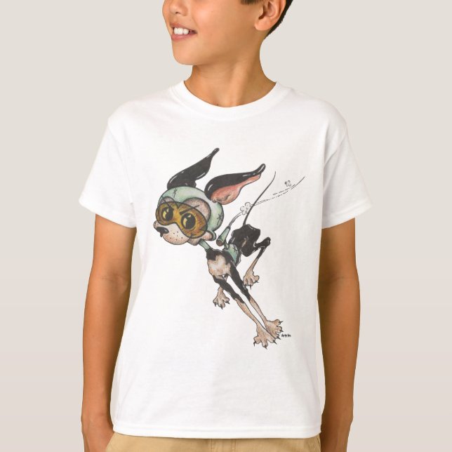CAMISETA CACHORA DE ESPAÇO DE ROCHETE (Frente)