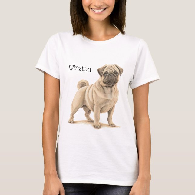 CAMISETA CACHORA PRETA E TAN ADORÁVEL (Frente)