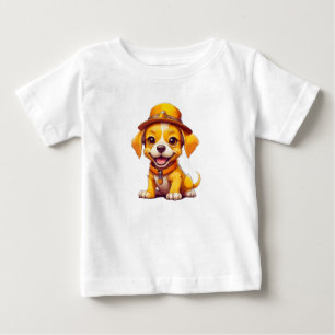 Camiseta Cachorrinho Bebê Cartoon Kawaii Macio Fofinho