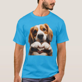 Camiseta Cachorrinho Coração