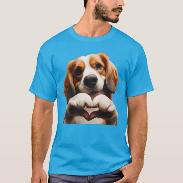 Camiseta Cachorrinho Coração (Frente)