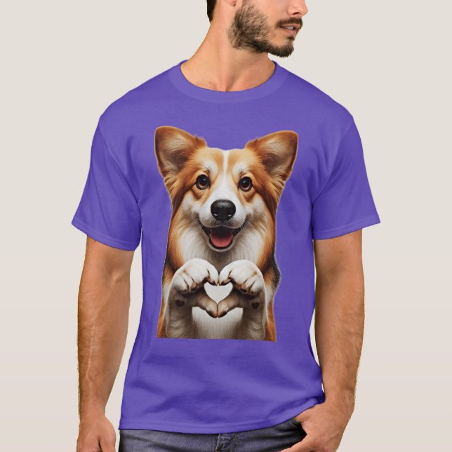 Camiseta Cachorrinho Coração (Frente)