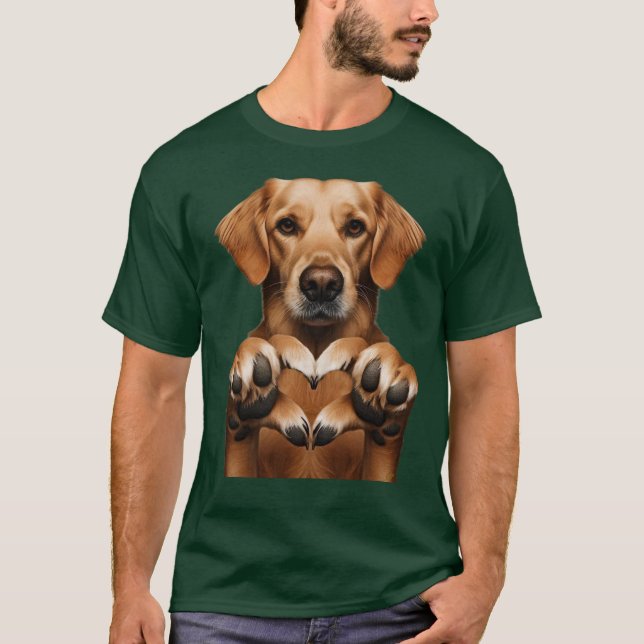 Camiseta Cachorrinho Coração (Frente)