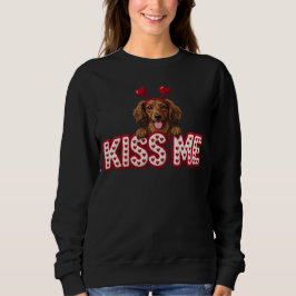 Camiseta cachorrinho Dachshund do dia dos namorados 
