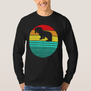 Camiseta Cachorrinho Dachshund Vintage Retro 80s