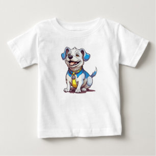 Camiseta Cachorrinho de Desenho Animado Fofo Gráfico Infant
