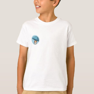Camiseta Cachorrinho de Guarda-Chuva para Crianças