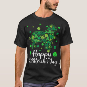 Camiseta Cachorrinho Engraçado Shamrock Cão Terra Nova St