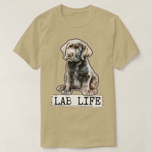 Camiseta cachorrinho labrador (Frente do Design)