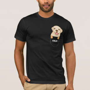 Camiseta Cachorrinho Labrador Retriever de bolso cachorro f