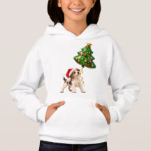 Cachorrinho Natalino Brincalhão com Balão de Árvor