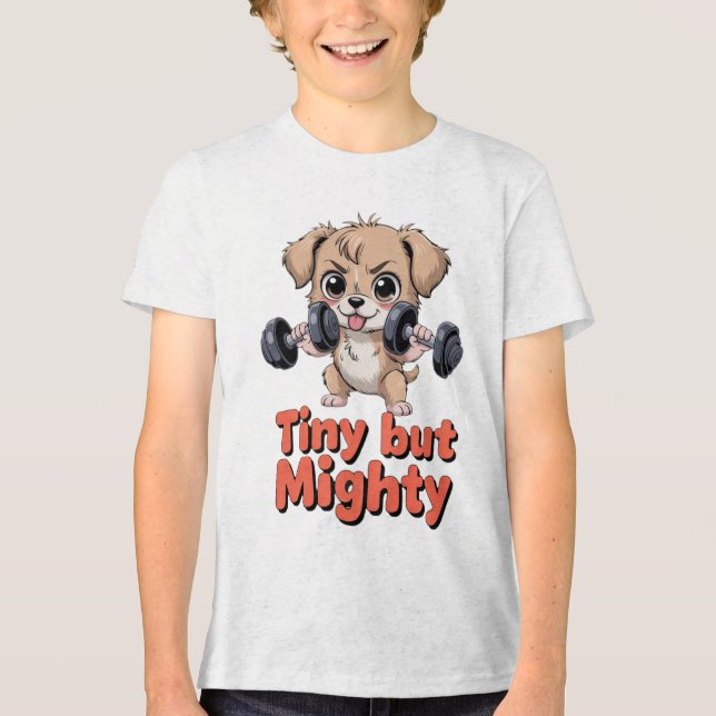 Camiseta Cachorrinho Pequeno Mas Poderoso (Frente)