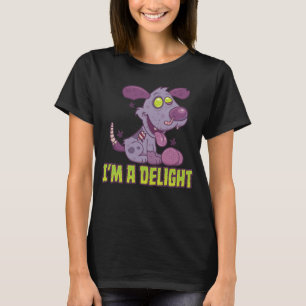 Camiseta Cachorrinho Zumbi Felizmente Podre