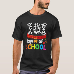 Camiseta Cachorro 101 Dias De Escola 100.º Dia De Professo