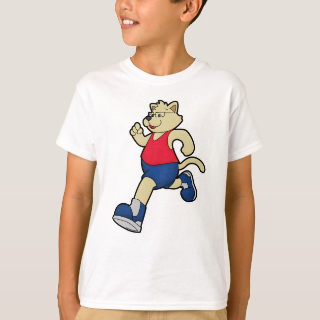 Camiseta Cachorro a Correr com Óculos (Frente)