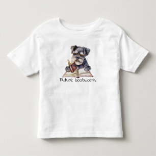 Camiseta Cachorro A Ler Bebê