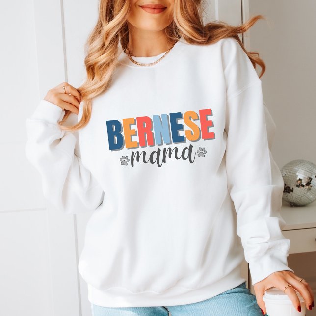 Camiseta Cachorro abre moderna Bernese Mama presente para M (Criador carregado)