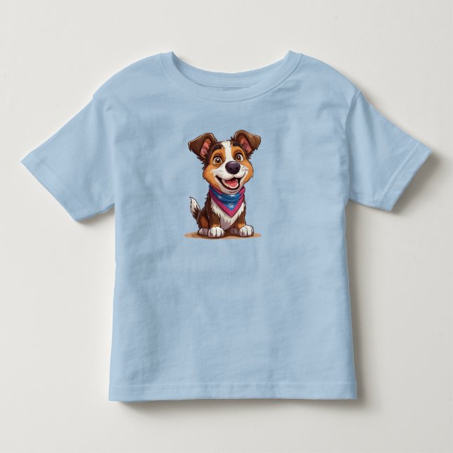 Camiseta Cachorro adorável (Frente)