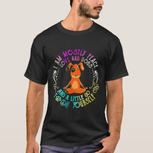 Camiseta Cachorro Adorável Dizendo Que Eu Sou Principalment