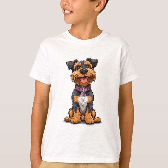 Camiseta Cachorro alegre (Frente)