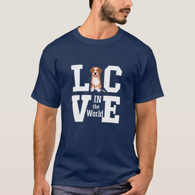 Camiseta Cachorro Ama Você (Frente)