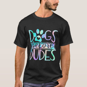 Camiseta Cachorro Amante Cachorros Antes dos Caras Pegada d