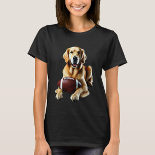 Camiseta Cachorro Amante de Futebol Sempre Aberto Retriever