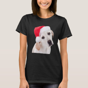 Camiseta Cachorro Amarelo Cachorro Papai Noel Natal Labrado