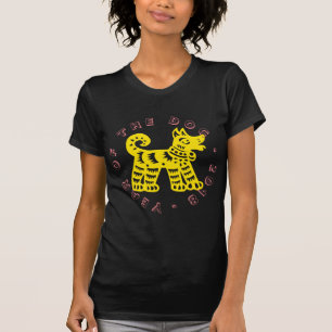 Camiseta Cachorro Amarelo Chinês Cortado Terra Ano 2018