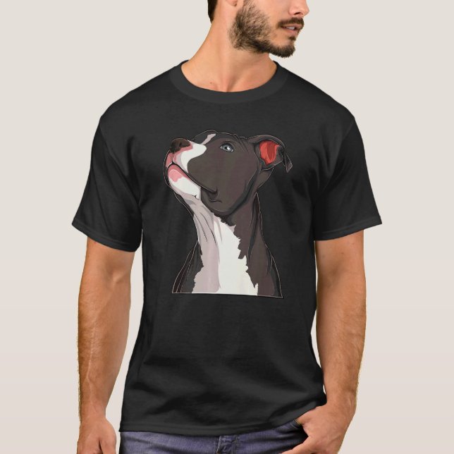 Camiseta Cachorro American Pit Bull Pitbull Terrier Cabeça  (Frente)