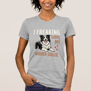 Camiseta Cachorro Amor Border Collie Engraçado